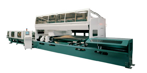 Laser cutting system for tubes